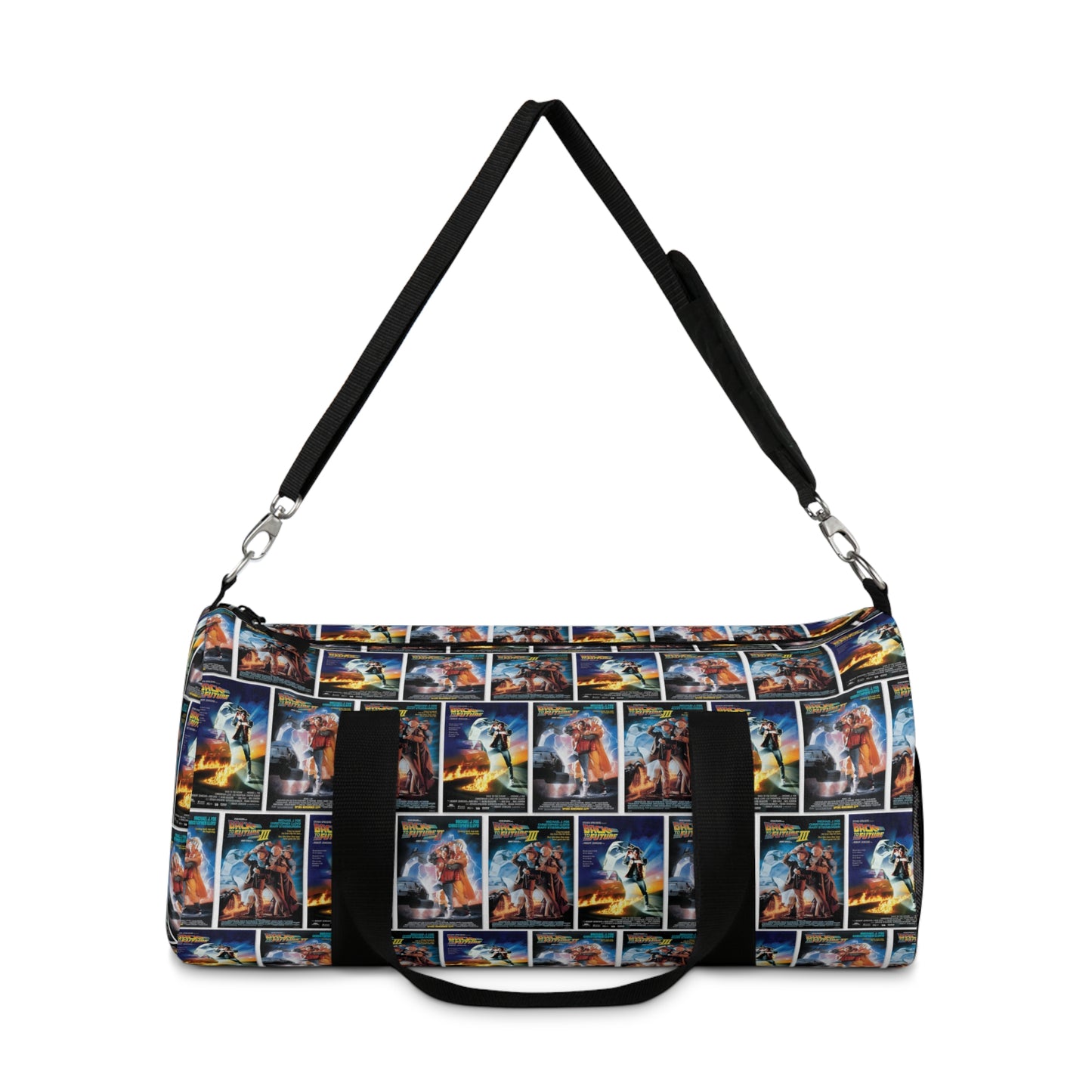 Back To The Future Movie Posters Collage Duffel Bag