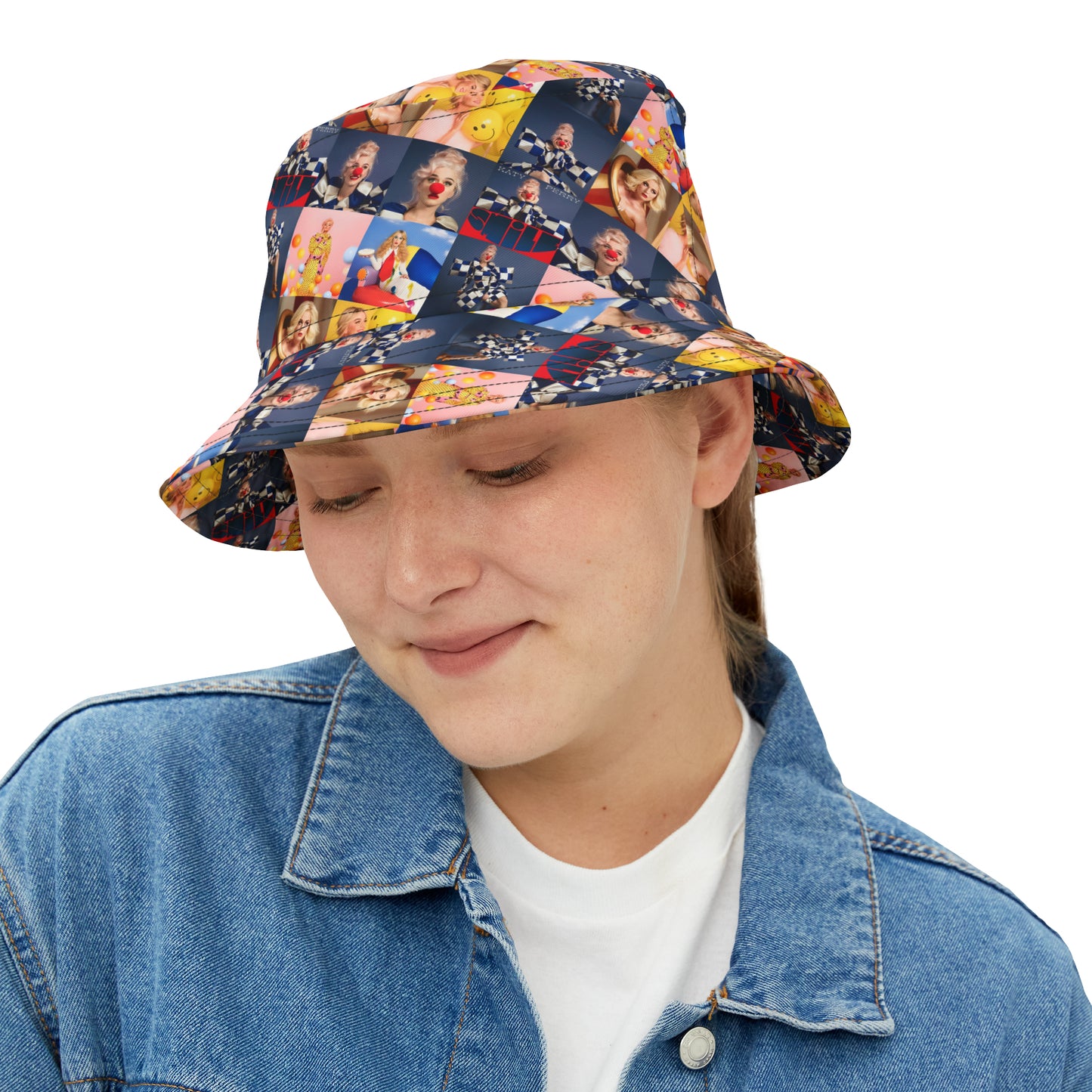 Katy Perry Smile Mosaic Bucket Hat