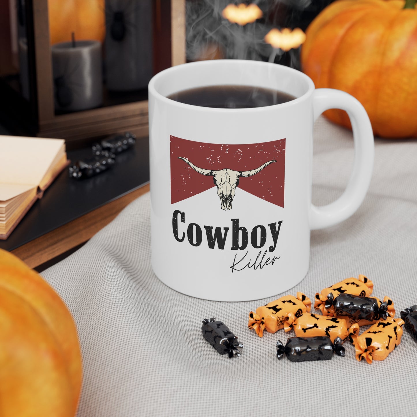 Morgan Wallen Cowboy Killer White Ceramic Mug