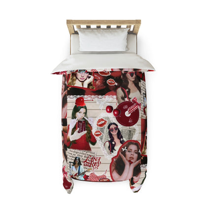 Lana Del Rey Cherry Coke Collage Duvet Cover