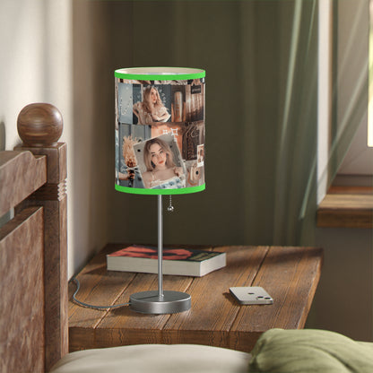 Sabrina Carpenter Peachy Princess Collage Lamp on a Stand