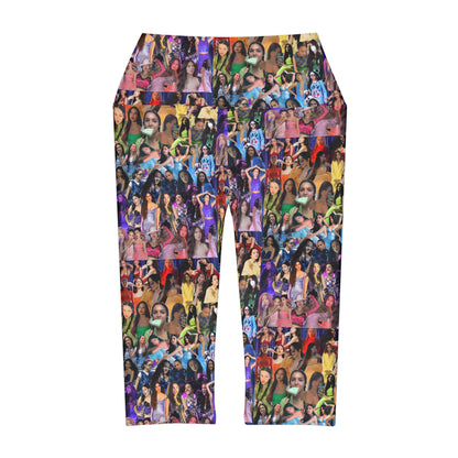 Olivia Rodrigo Rainbow Collage Yoga Capri Leggings