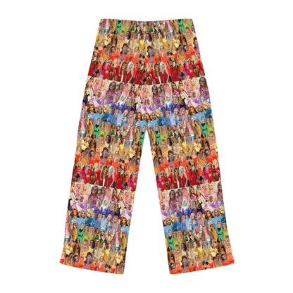 Britney Spears Rainbow Photo Collage Women's Pajama Pants