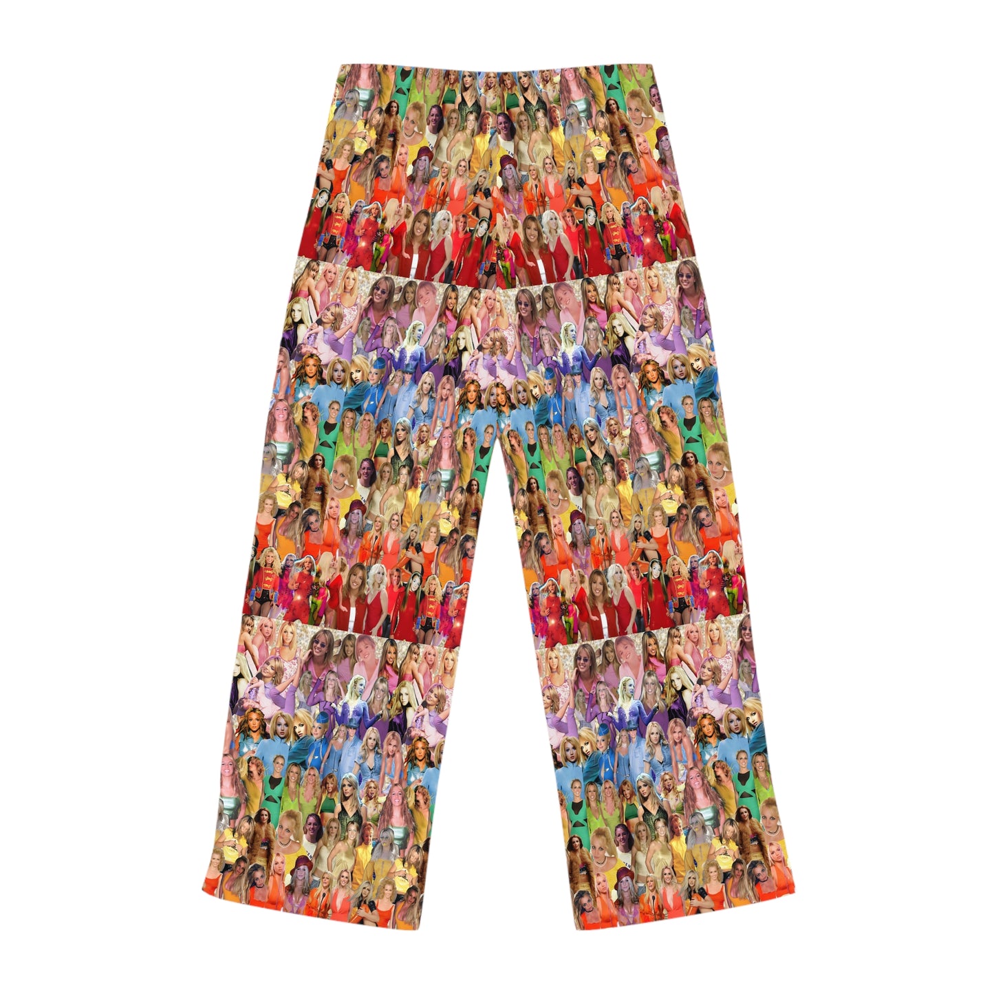 Britney Spears Rainbow Photo Collage Women's Pajama Pants