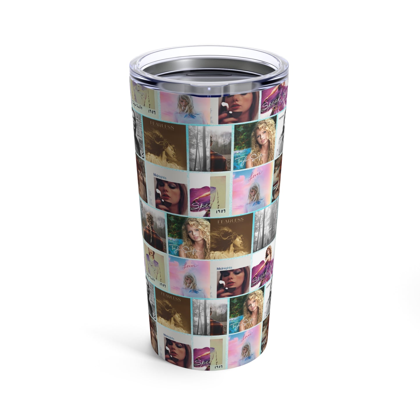 Taylor Swift Album Art Collage Pattern 20oz Tumbler