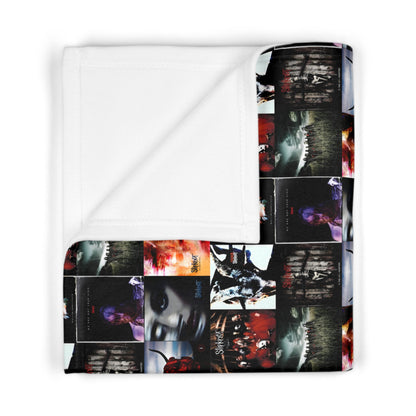 Slipknot Album Art Collage Soft Fleece Baby Blanket