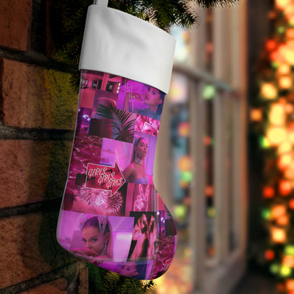 Ariana Grande 7 Rings Collage Christmas Holiday Stocking