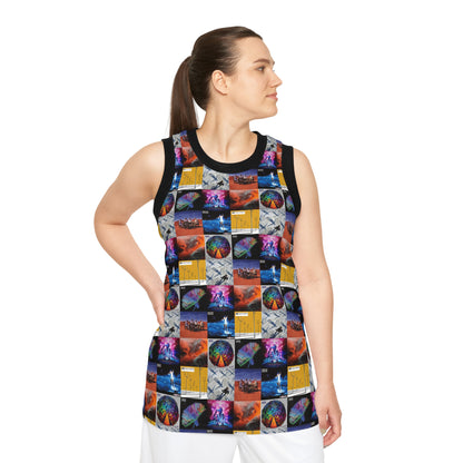 Muse Album Cover Collage Unisex Basketball Jersey