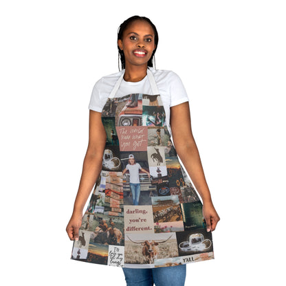 Morgan Wallen Darling You're Different Collage Apron