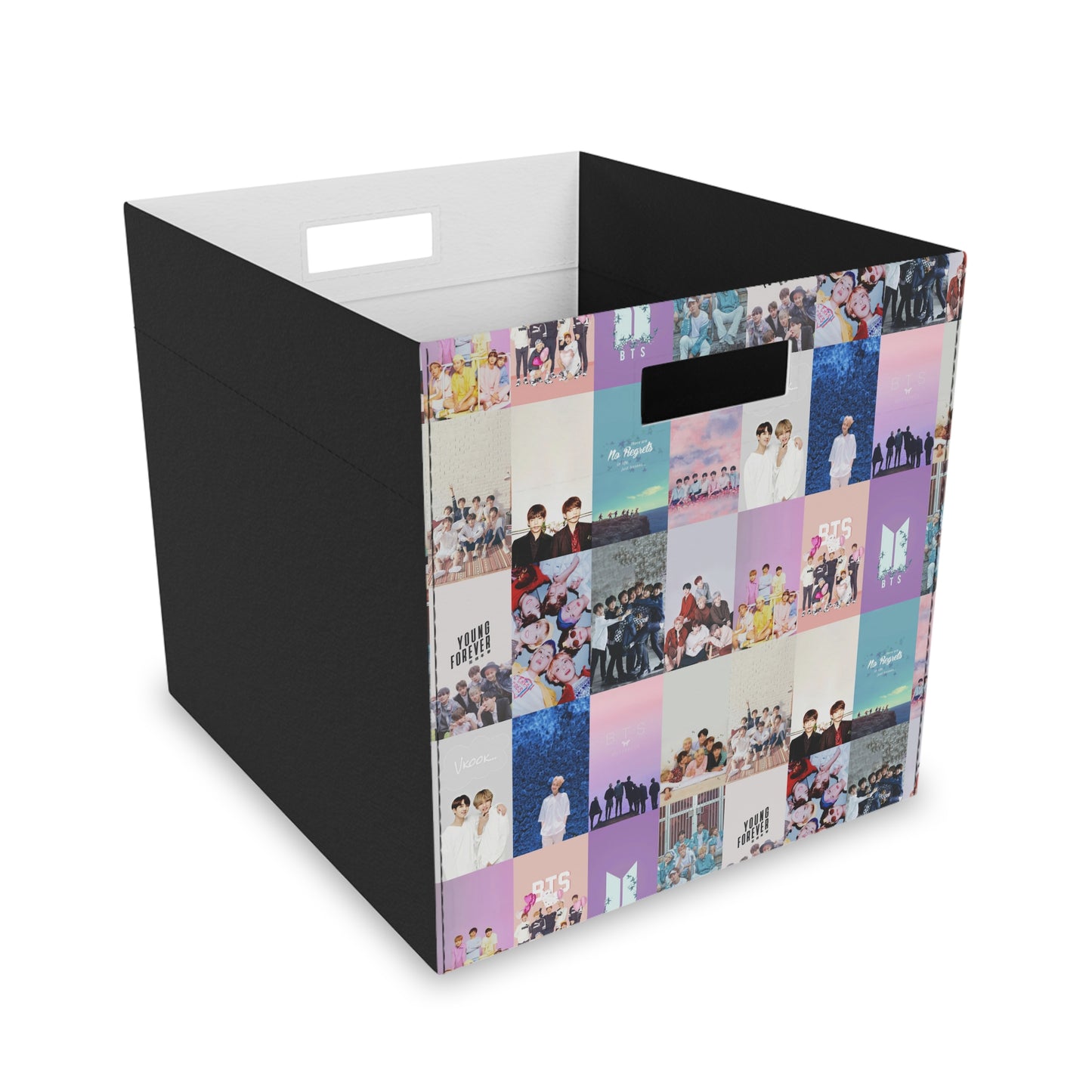 BTS Pastel Aesthetic Collage Felt Storage Box