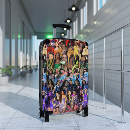 Olivia Rodrigo Rainbow Collage Suitcase