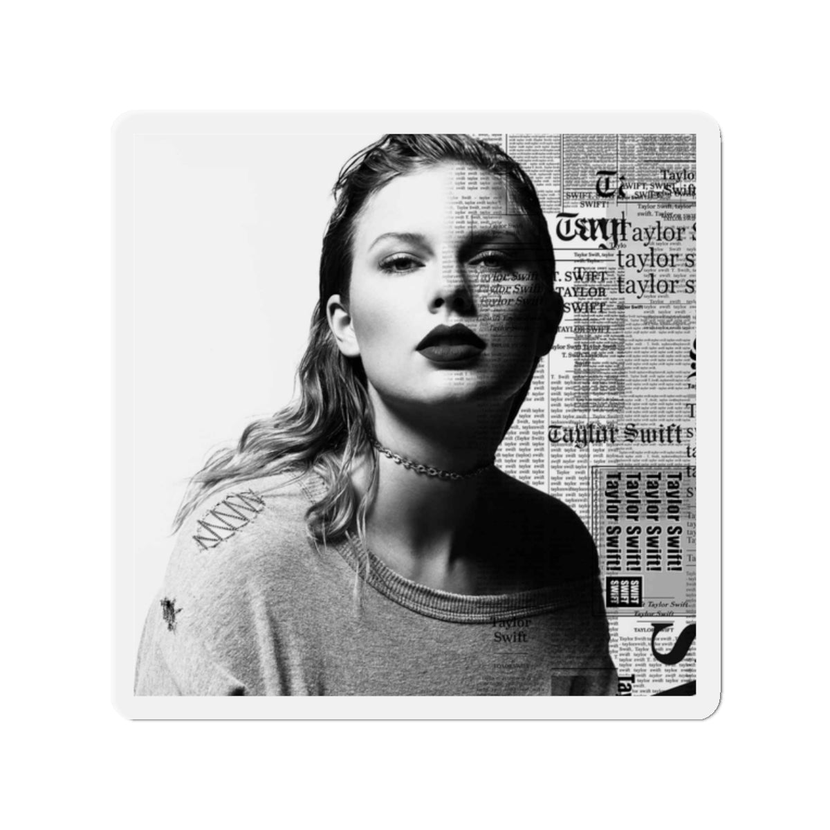 Taylor Swift Reputation Album Cover Art Die-Cut Magnet