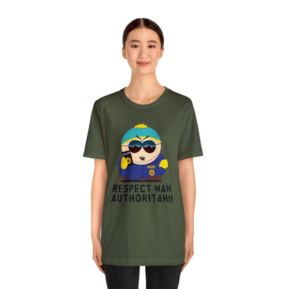 South Park Cartman Respect Mah Autheritah! Unisex Jersey Short Sleeve Tee