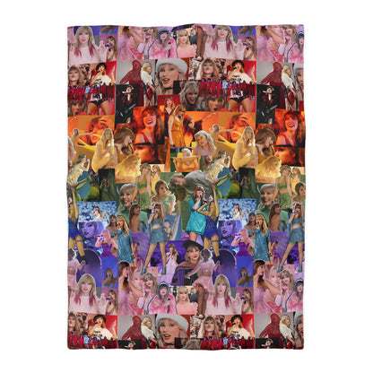 Taylor Swift Rainbow Photo Collage Microfiber Duvet Cover