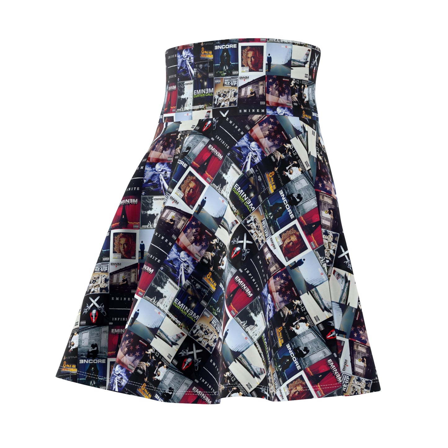 Eminem Album Art Cover Collage Women's Skater Skirt