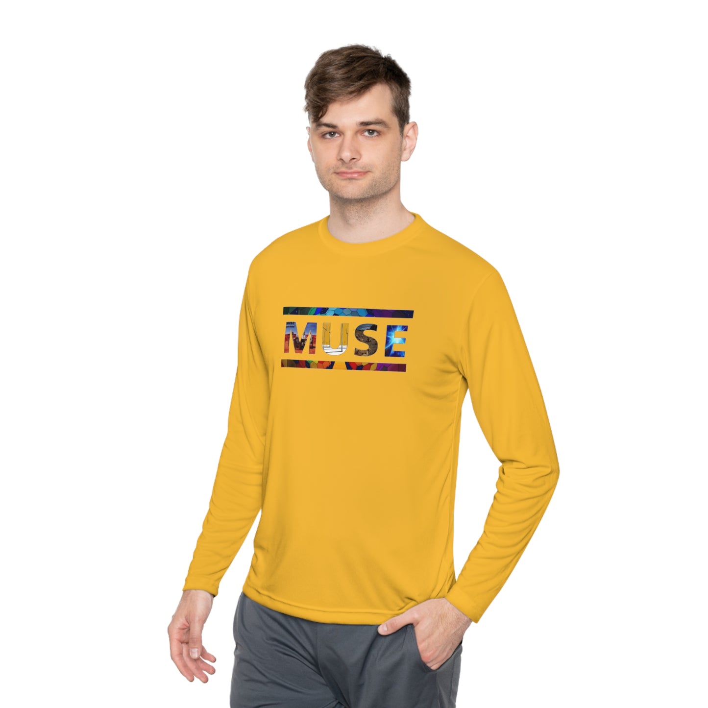 Muse Album Art Letters Unisex Lightweight Long Sleeve Tee