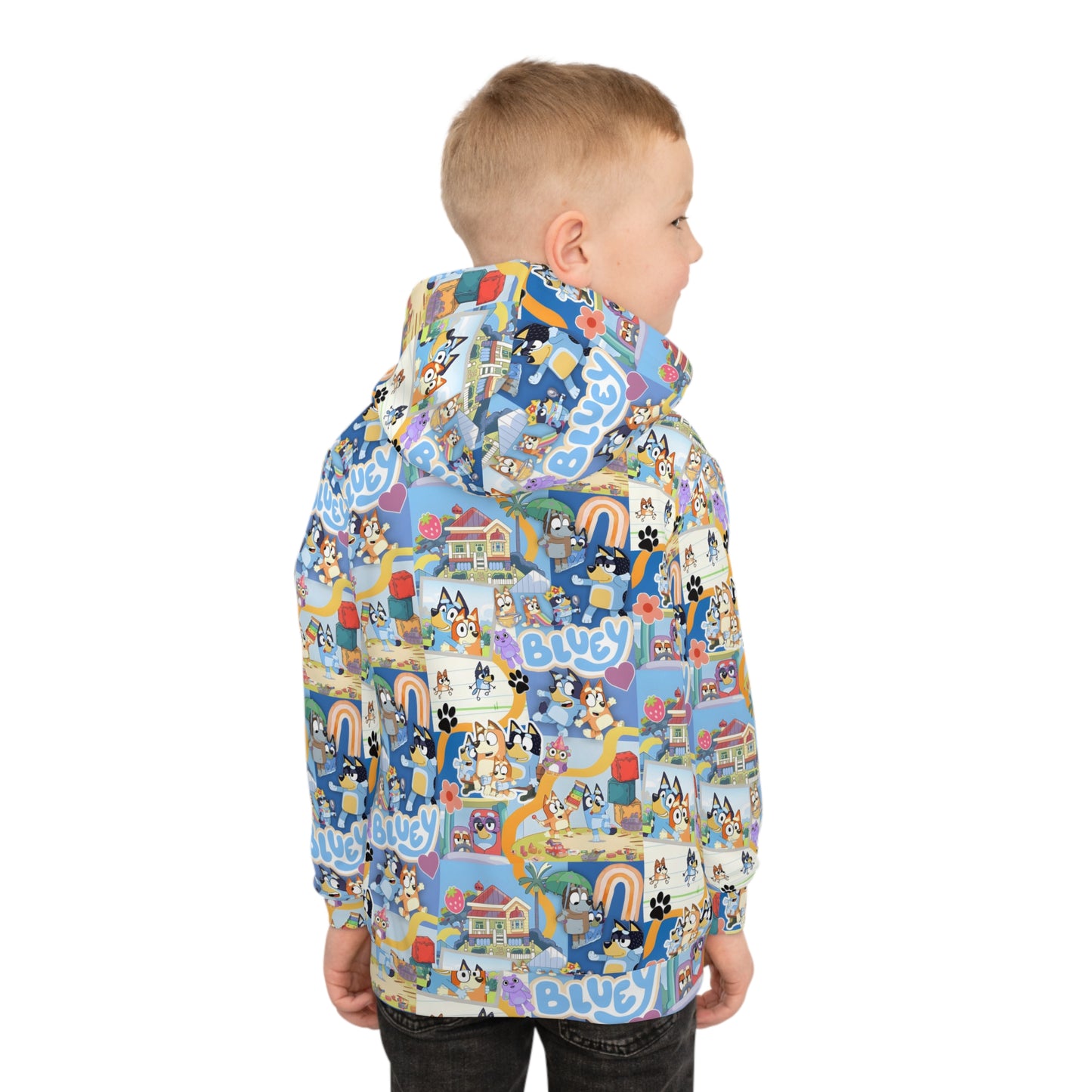 Bluey Playtime Collage Children's Hoodie