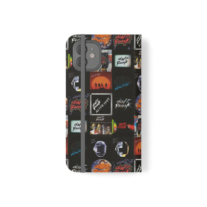 Daft Punk Album Cover Art Collage Phone Flip Case