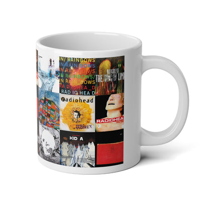 Radiohead Album Cover Collage Jumbo Mug