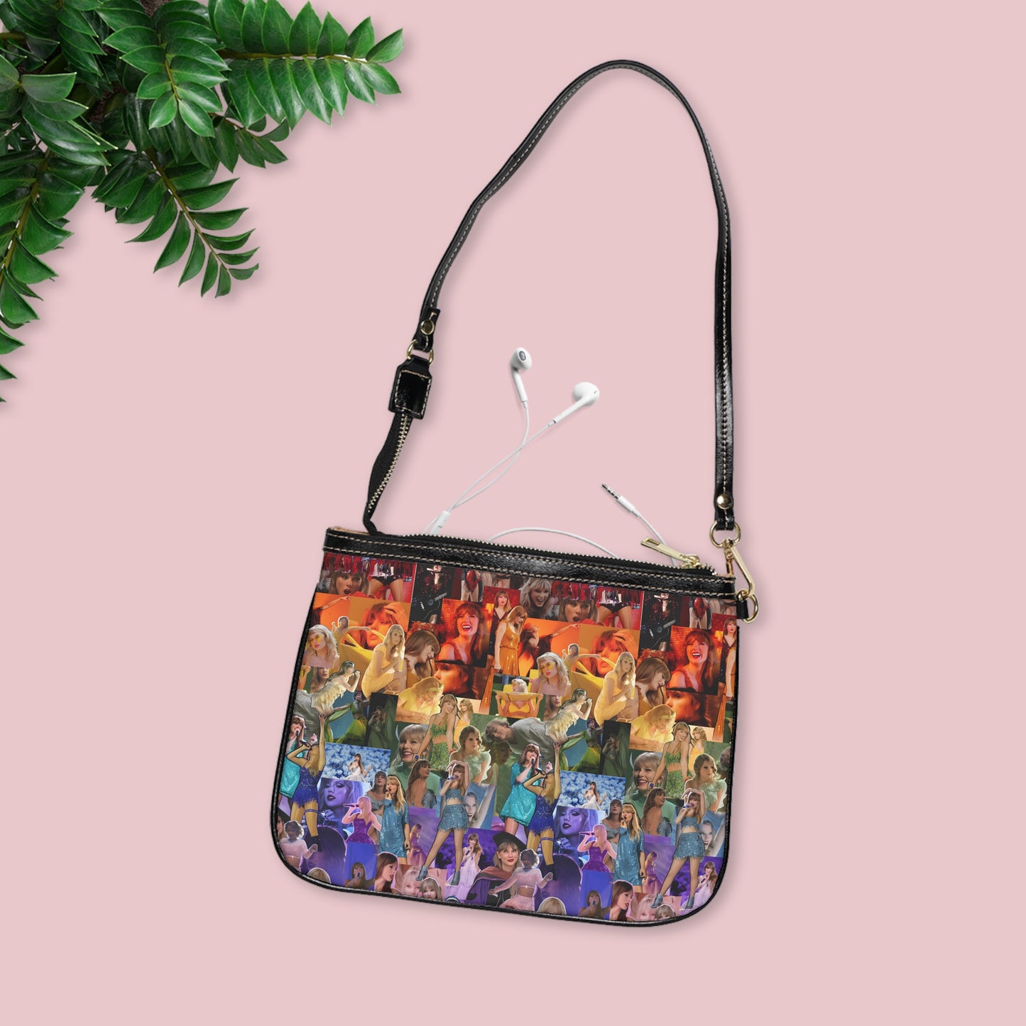 Taylor Swift Rainbow Photo Collage Small Shoulder Bag