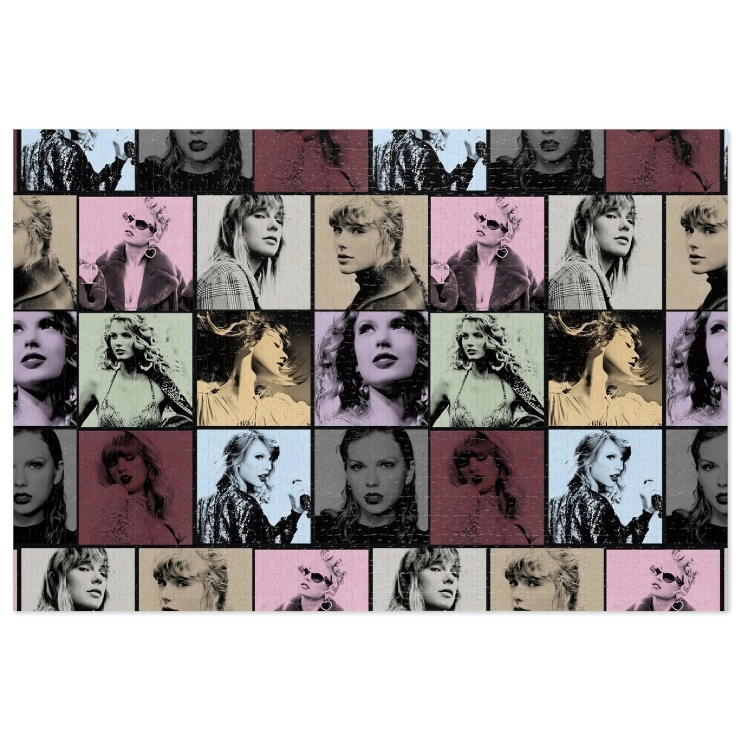 Taylor Swift Eras Collage Jigsaw Puzzle (30, 110, 252, 500, 1000-Piece)