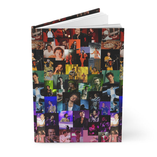 Harry Styles Rainbow Photo Collage Hardcover Journal