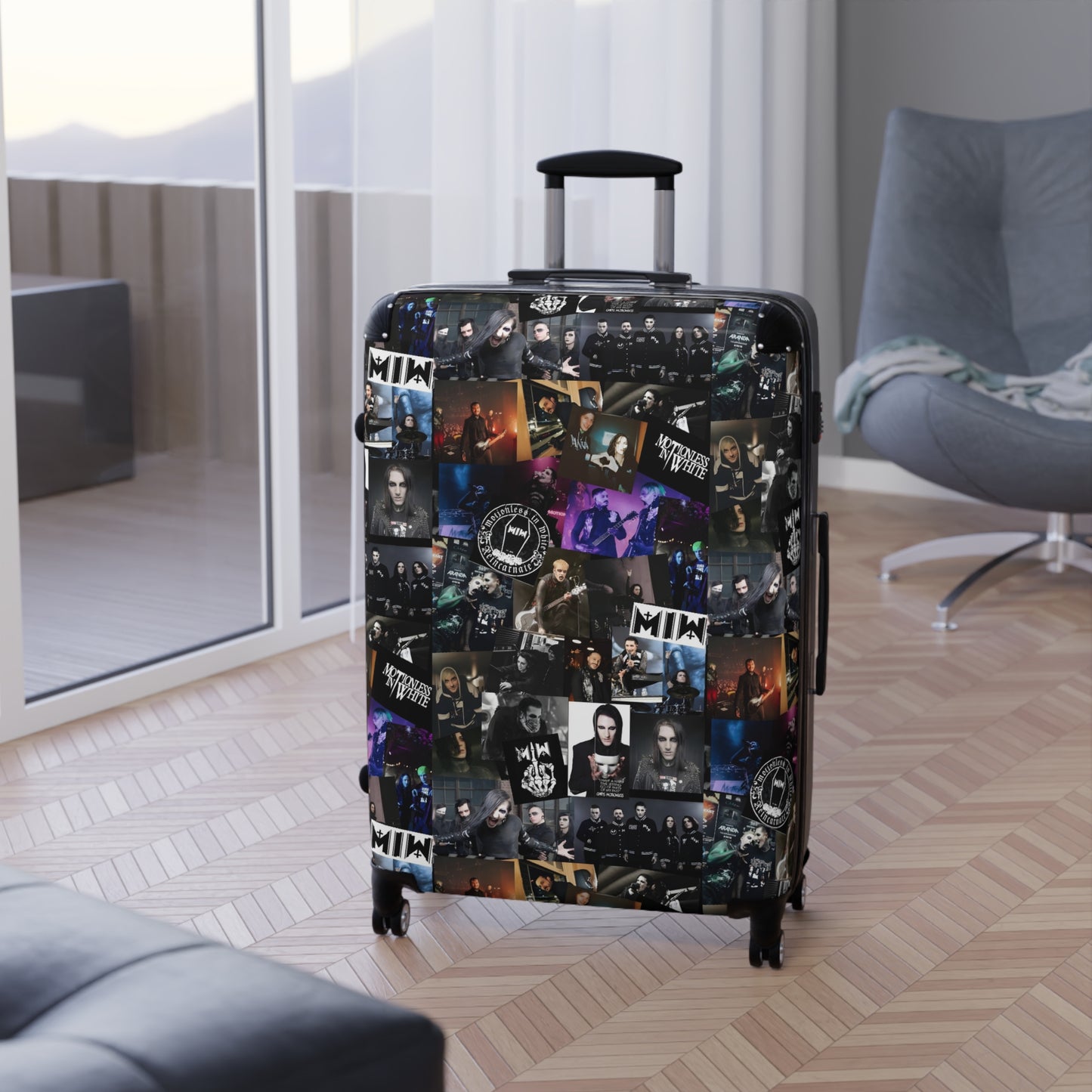 Motionless In White Photo Collage Suitcase