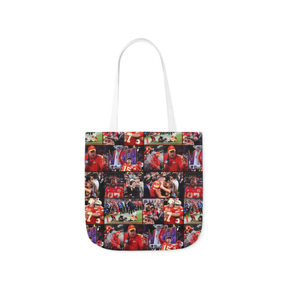 Kansas City Chiefs Superbowl LVIII Championship Victory Collage Polyester Canvas Tote Bag