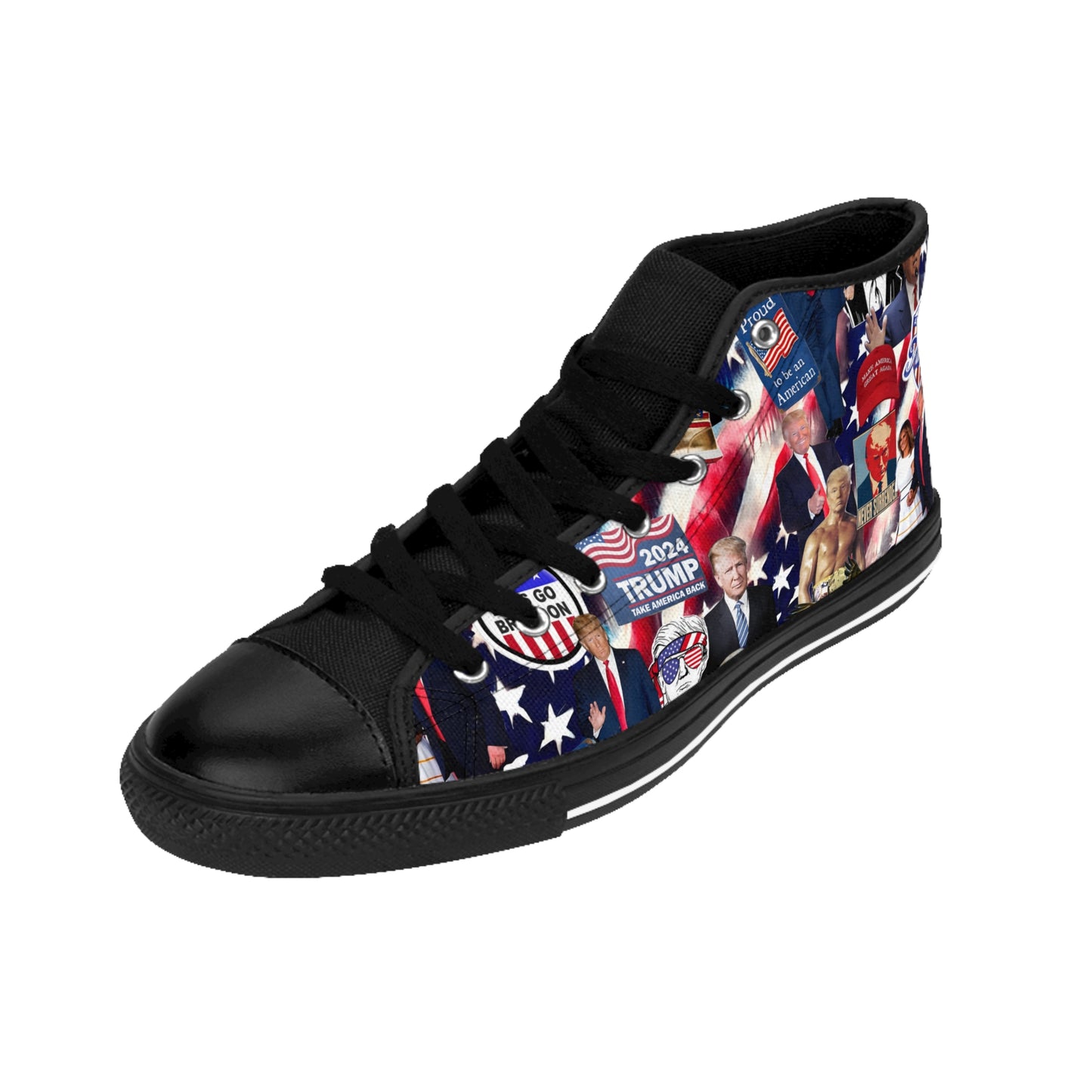 Donald Trump 2024 MAGA Montage Women's Classic Sneakers