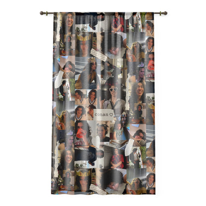 Conan Grey Being Cute Photo Collage Window Curtain