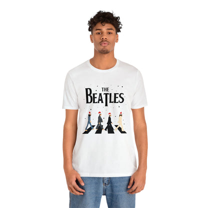 The Beatles Abbey Road Santas Unisex Jersey Short Sleeve Tee Shirt