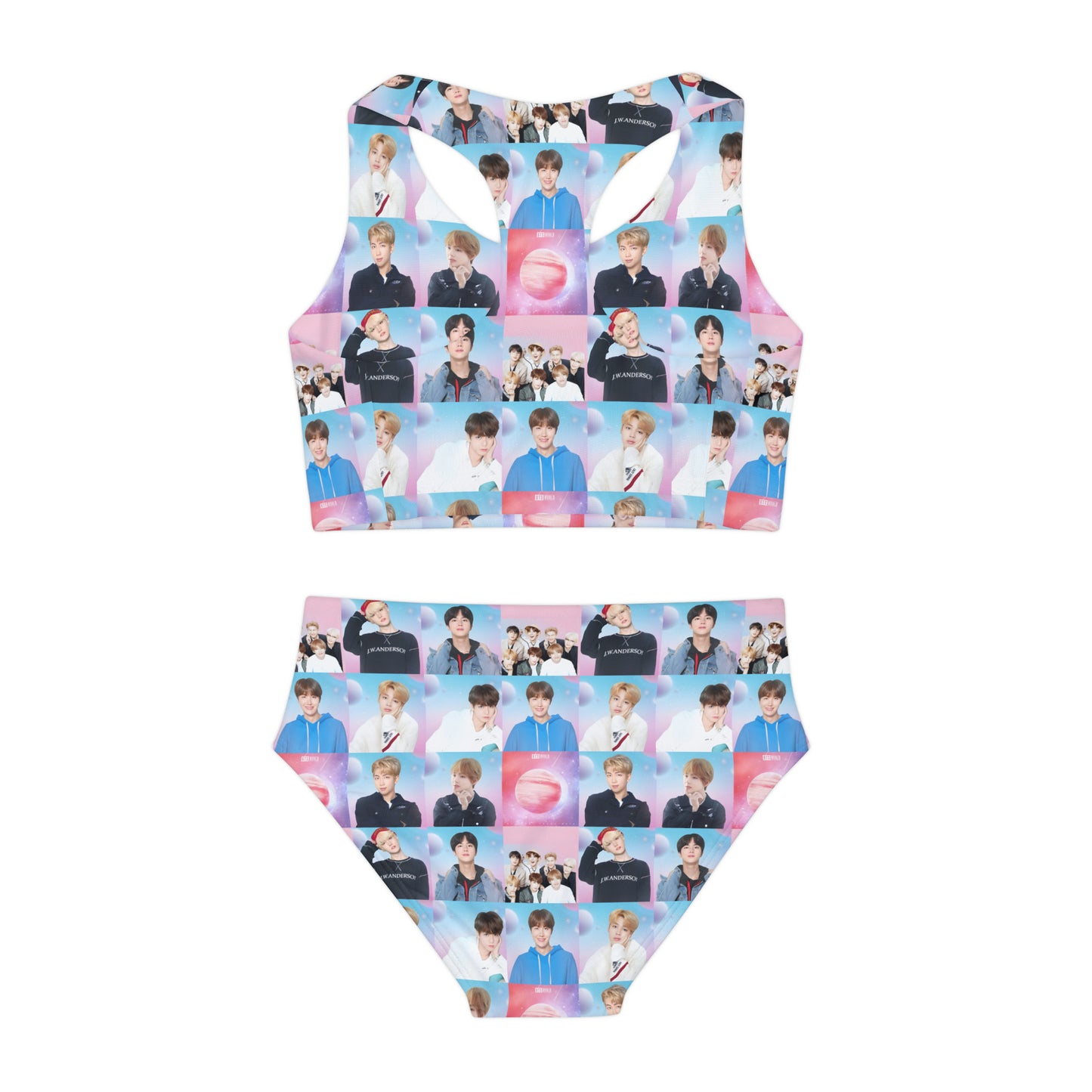 BTS World Mosaic Girls Two Piece Swimsuit