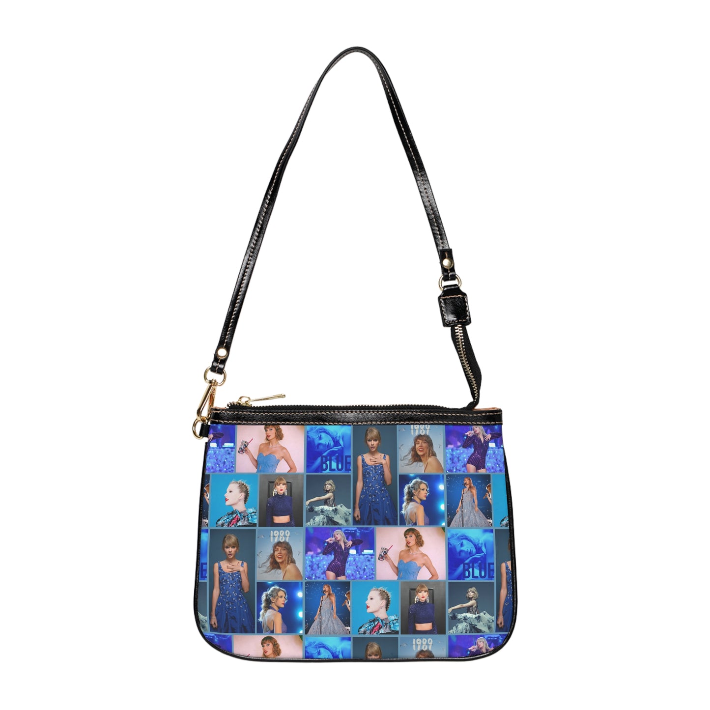 Taylor Swift Blue Aesthetic Collage Small Shoulder Bag