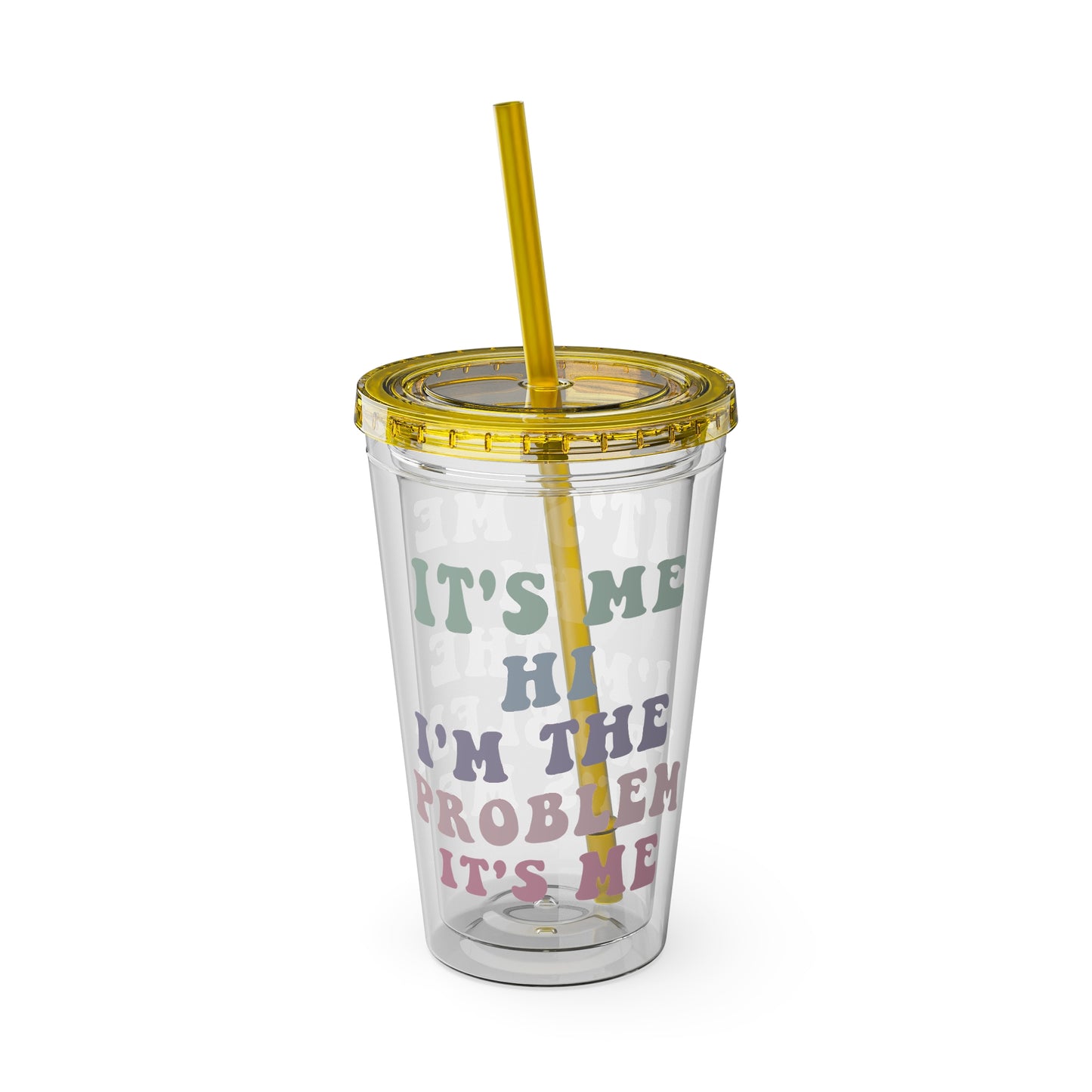 Taylor Swift It's Me Hi Sunsplash Tumbler with Straw