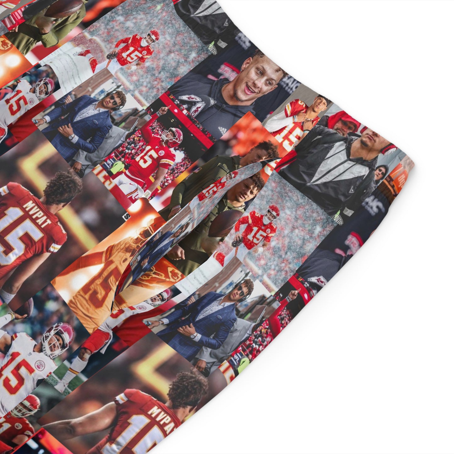 Patrick Mahomes Chiefs MVPAT Photo Collage Men's Board Shorts