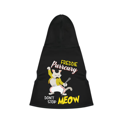 Queen Don't Stop Meow Freddie Purrcury Pet Hoodie