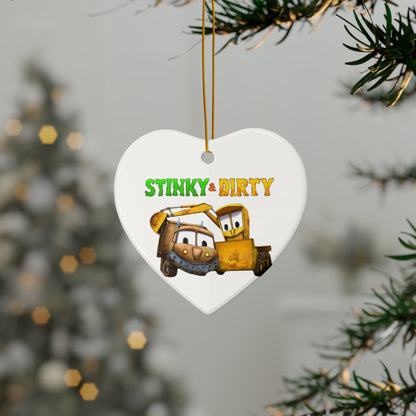 Stinky & Dirty Best Buds Ceramic Ornaments (1pc, 3pcs, 5pcs, 10pcs)