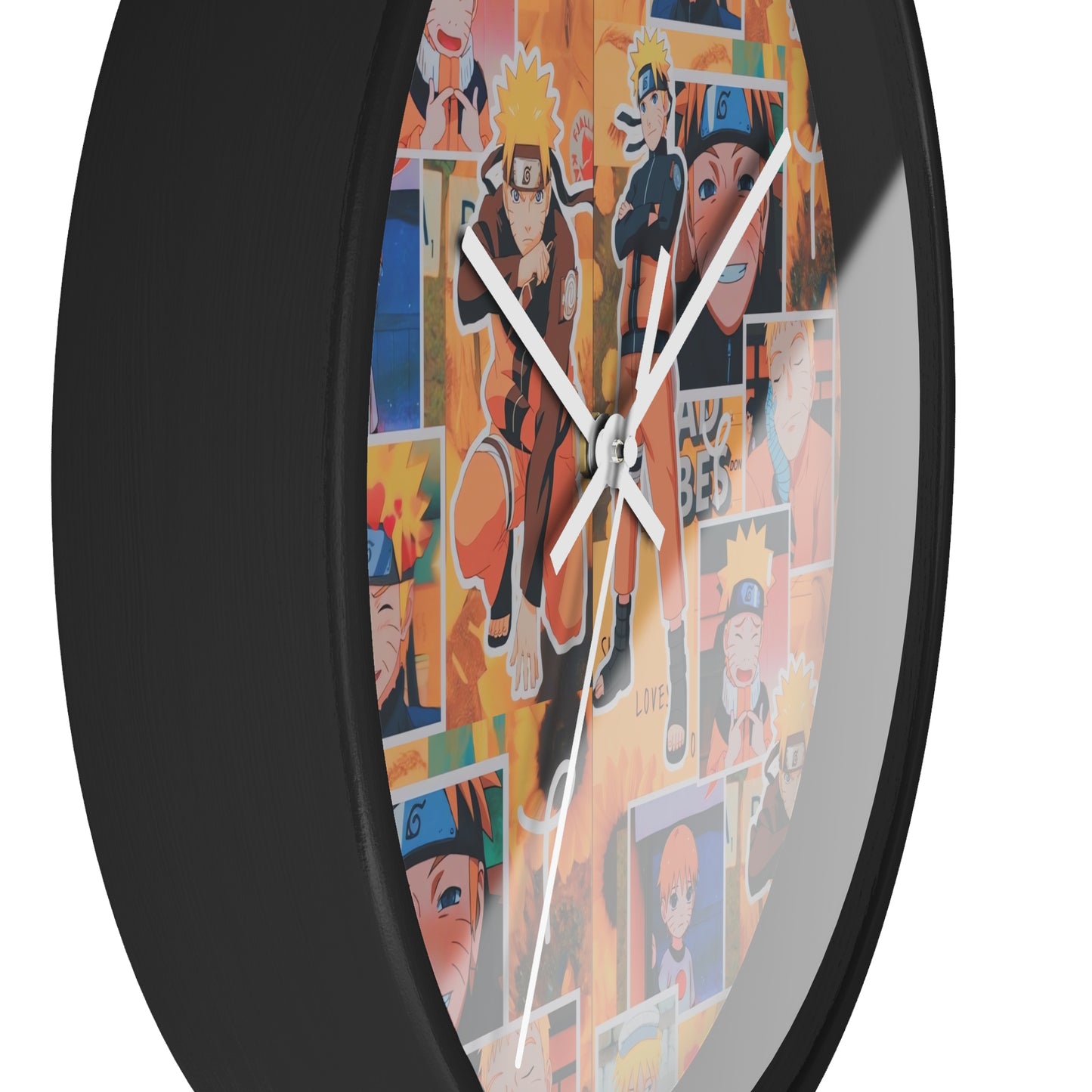 Naruto Uzumaki Sunflower Blaze Collage Wall Clock