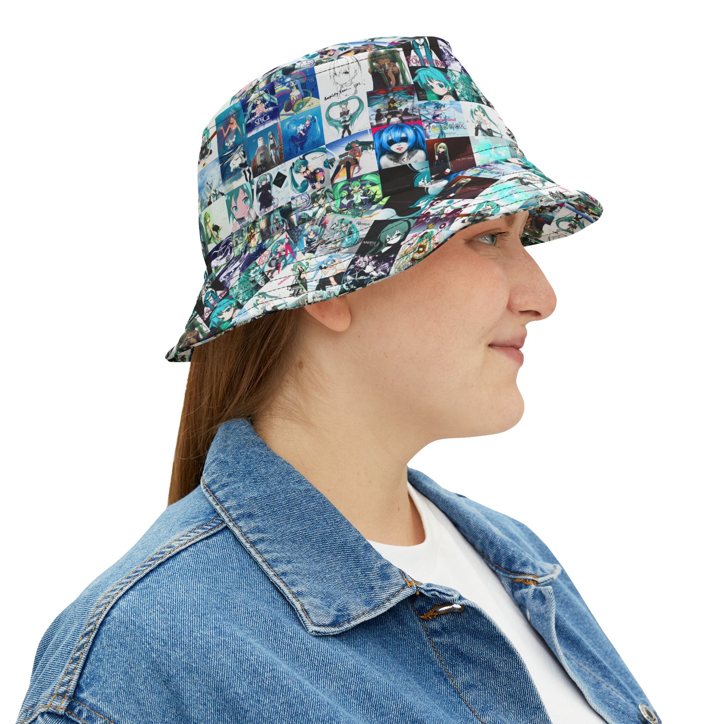 Hatsune Miku Album Cover Collage Bucket Hat