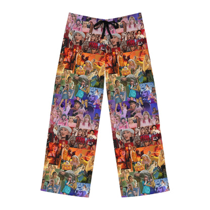 Taylor Swift Rainbow Photo Collage Men's Pajama Pants