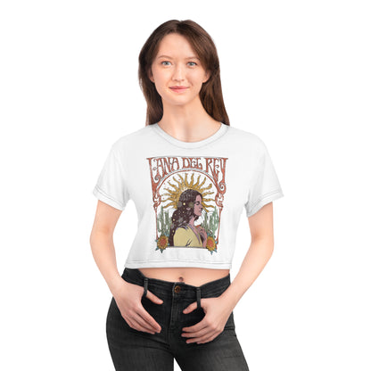 Lana Del Rey Vintage Artwork Crop Tee