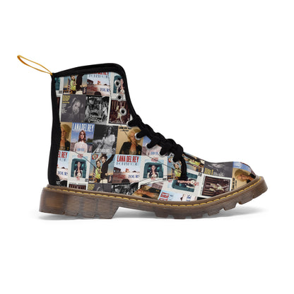 Lana Del Rey Album Cover Collage Women's Canvas Boots