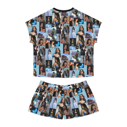 Madison Beer Mind In The Clouds Collage Women's Short Pajama Set