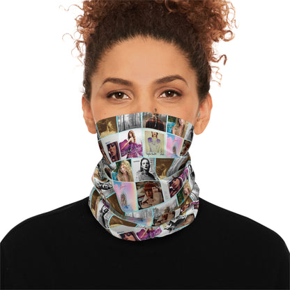 Taylor Swift Album Art Collage Winter Neck Gaiter With Drawstring