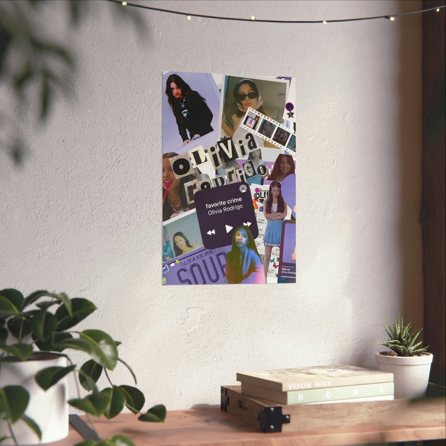 Olivia Rodrigo Deja Vu Collage Matte Poster