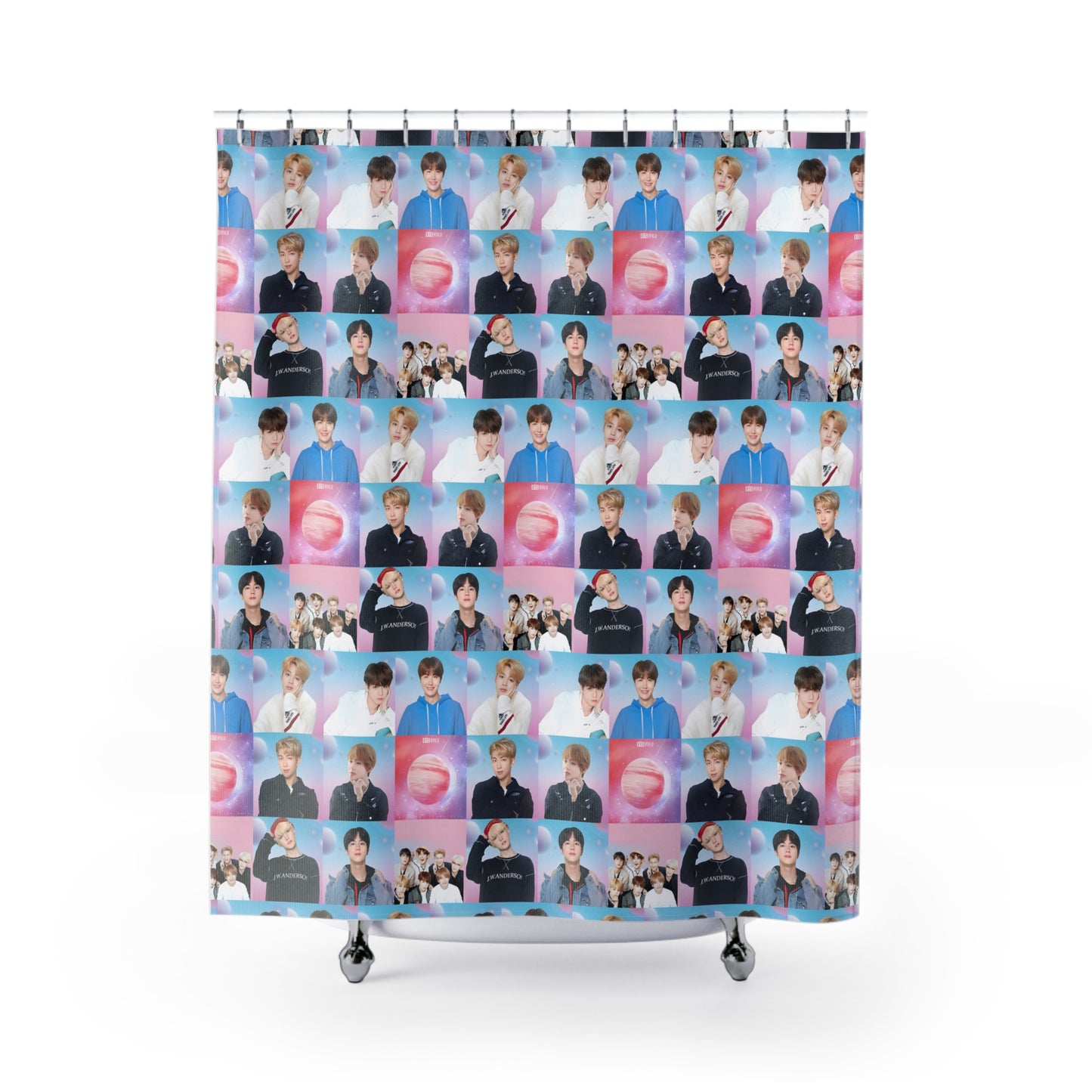 BTS World Mosaic Shower Curtain