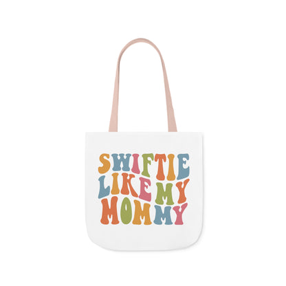 Taylor Swift Swiftie Like My Mommy Polyester Canvas Tote Bag