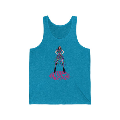 Olivia Rodrigo Hits Magazine Cover Unisex Jersey Tank