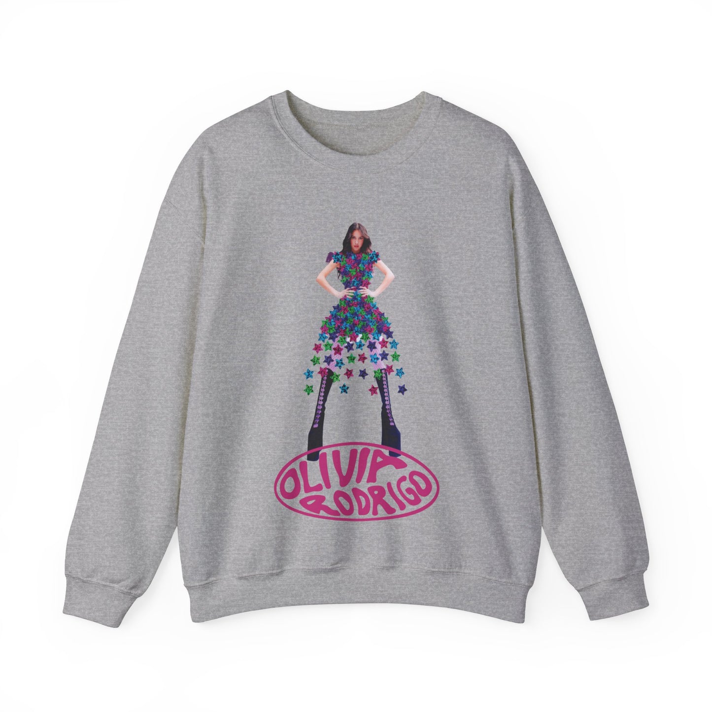 Olivia Rodrigo Hits Magazine Cover Unisex Heavy Blend Crewneck Sweatshirt