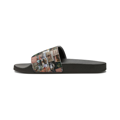 Morgan Wallen Darling You're Different Collage Youth Slide Sandals